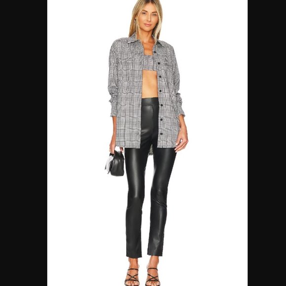 Patton Top by Lovers and Friends in Black White Check via Revolve - Picture 4 of 5